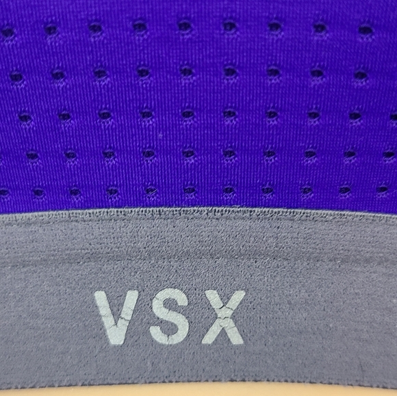 VSX Sport-- Victoria's Secret (32C) Purple & Pink Molded Cup, X Strap Sports Bra - Picture 2 of 12
